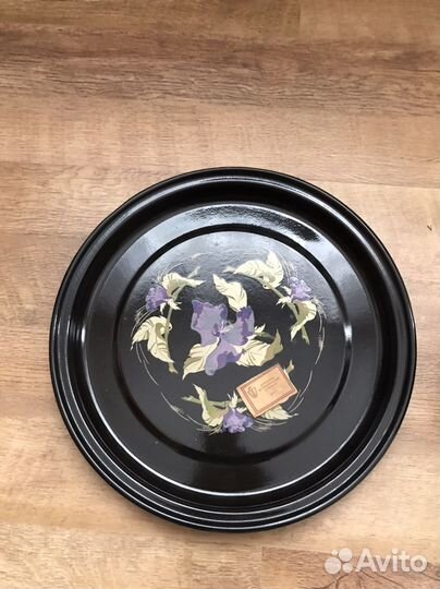 Эмалированный набор чайник поднос Времен СССР