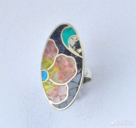 Серьги кольцо с котиками, эмаль, инкрустация