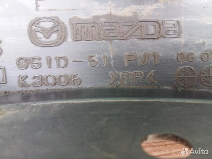 Накладка переднего крыла правого Mazda Mazda 6 GH