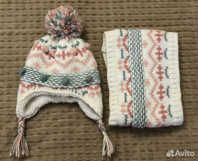 Шапка и снуд для девочки