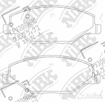 Тормозные колодки дисковые, NiBK (Япония) PN33002