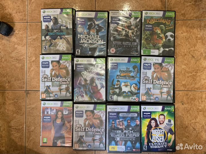 Диски новые X-box 360 Kinect