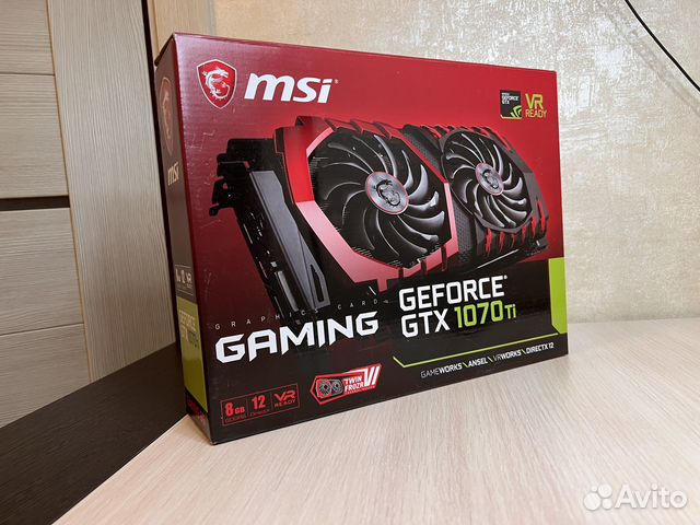 Видеокарта MSI Gaming Geforce GTX 1070 TI 8GB