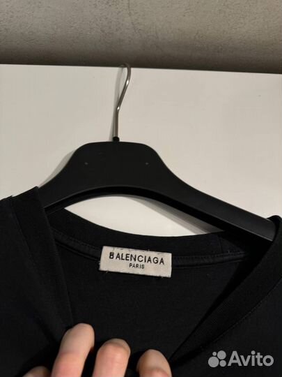 Футболка Balenciaga Black Logo “sinners” Оригинал