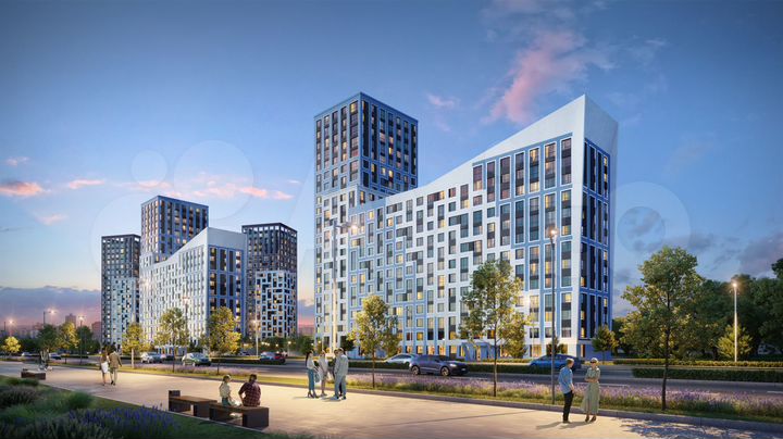 3-к. квартира, 68,4 м², 12/22 эт.