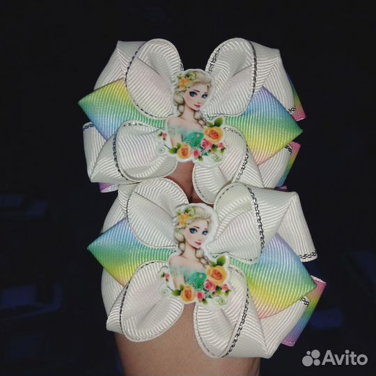 Бантики ручной работы, резинки