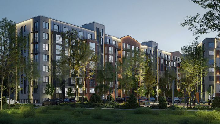 2-к. квартира, 77,2 м², 2/7 эт.