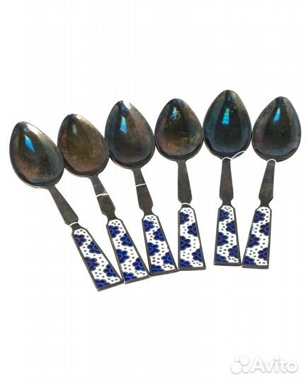 Набор серебряных чайных ложек