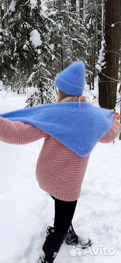 Шапка зимняя пушистая