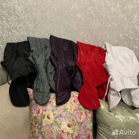 Капор капюшон съёмный из плащевки на синтепоне