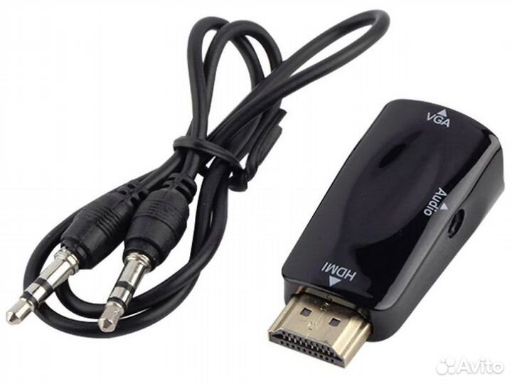 Hdmi - VGA конвертер переходник (видео + звук)