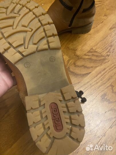 Полусапоги Rieker 40 размер натуральная кожа