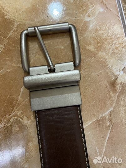 Ремень мужской кожаный бу