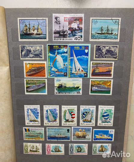 Почтовые марки корабли, парусники, флот