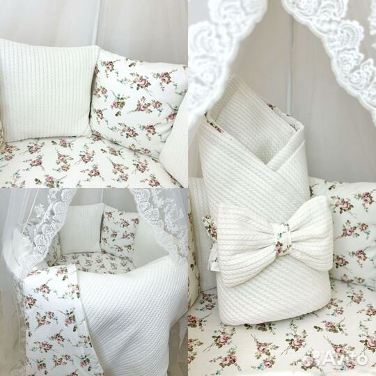 Комплект в кроватку для новорожденных