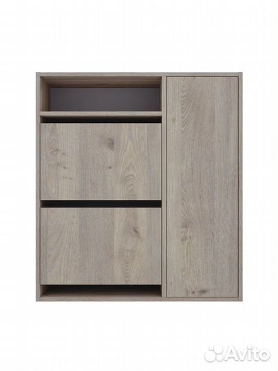 Обувница 2 секции + отсек справа, тумба для обуви