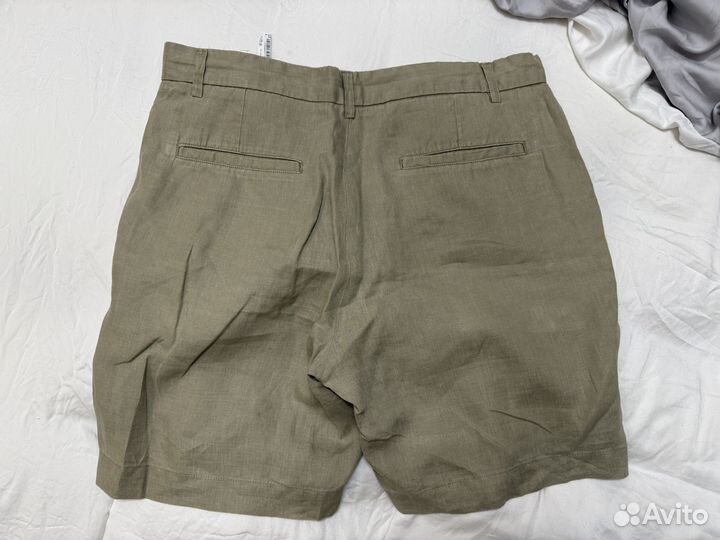 Шорты мужские льняные zara