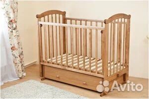 Кровать детская массив с матрасом