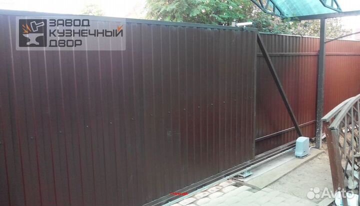 Ворота откатные с установкой под ключ