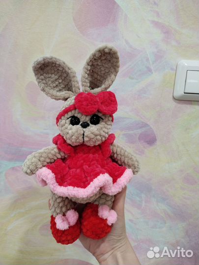 Игрушки ручной работы,зайчик