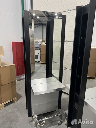 Стойка парикмахерская с зеркалом 2шт