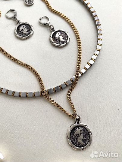 Колье двуслойное пр-во Италия