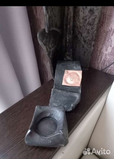 Подсвечник старинный кованный