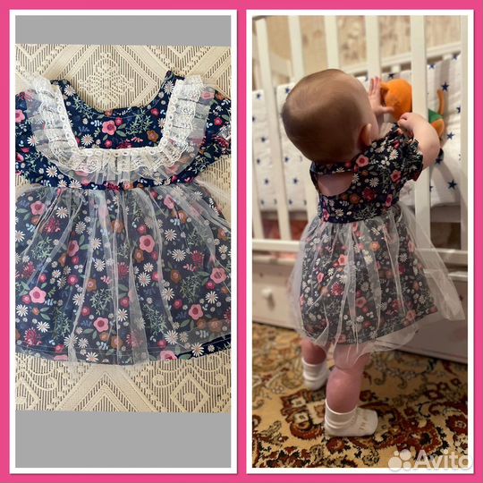 Пакет летних вещей на девочку 3-6 мес