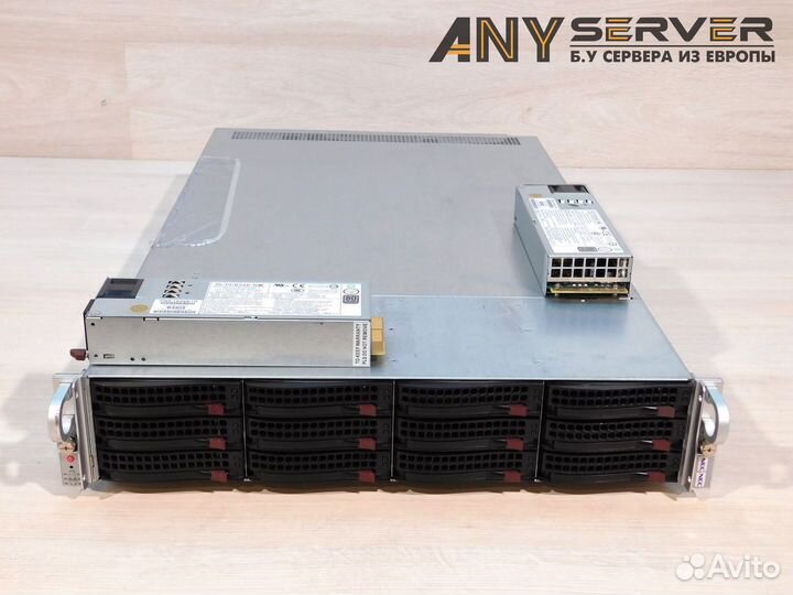 Сервер Supermicro 6028UX 2x E5-2637v3 512Gb 12LFF