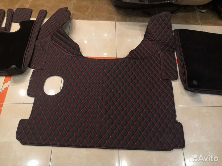 Ковры 3d из экокожи на Daf105 механика