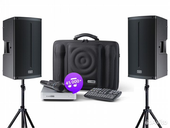 Караоке evobox Plus + акустика