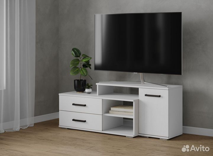 Тумба под телевизор 135 см, разные цвета