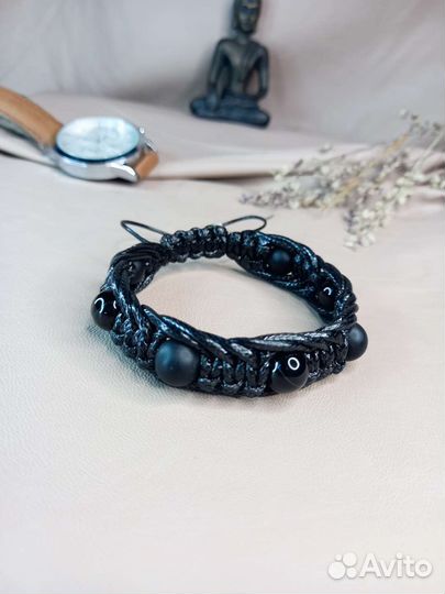 Мужской браслет Magic Node с натуральным камнем