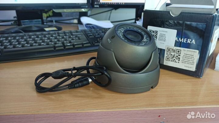 Купольная цветная антивандальная камера наблюдения