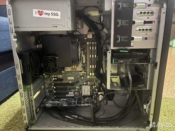 Продам HP Z420(12 ядер, 98gb озу, SSD+HDD+сжо)