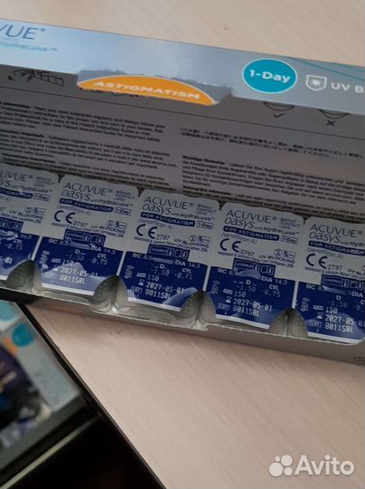 Линзы астигматические -1.5