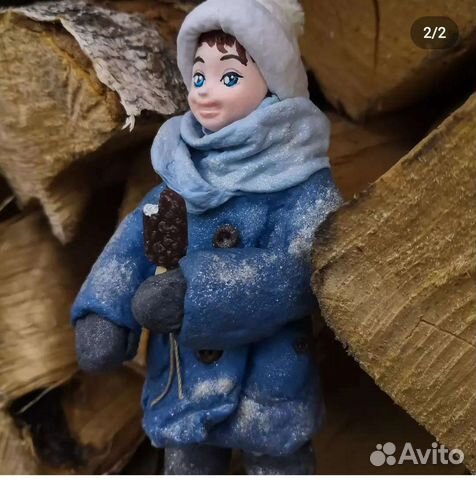 Ватные елочные игрушки