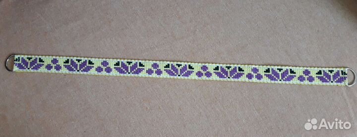 Пояс ручной работы, вышивка крестом