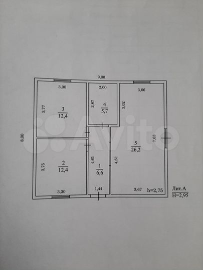 Дом 72 м² на участке 7 сот.