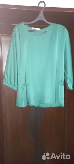 Атласная блузка