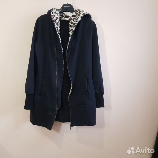 Худи Зипка Черно Леопардовая S M L +