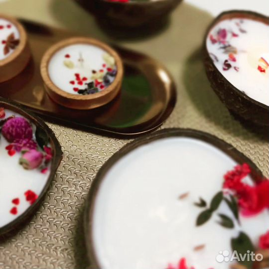 Ароматизированные свечи ручной работы