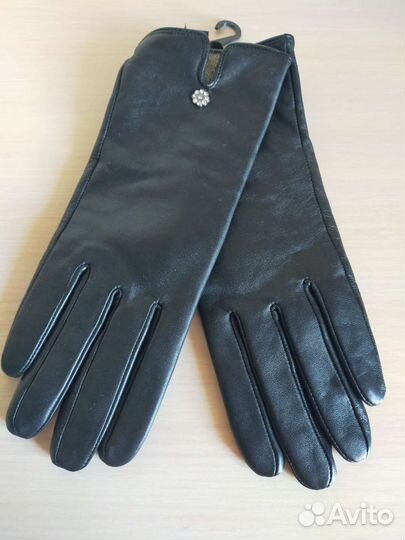 Перчатки кожаные женские р.8