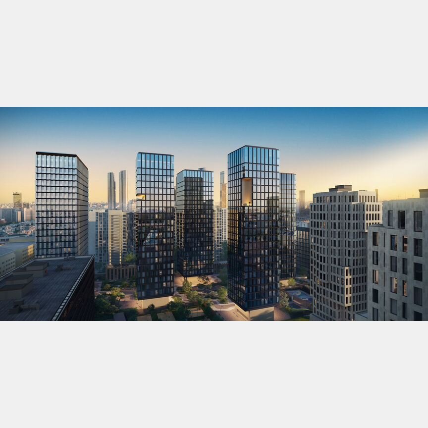 2-к. квартира, 91,2 м², 16/23 эт.