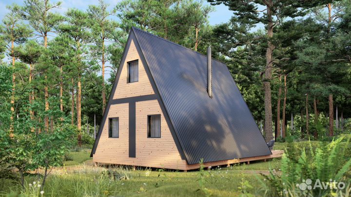 Готовые проекты домов A-Frame (А-Фрейм), раскрой