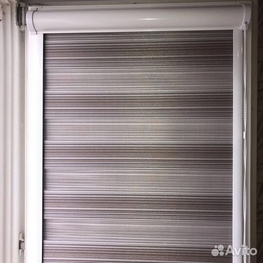 Кассетные рулонные шторы день ночь с гарантией