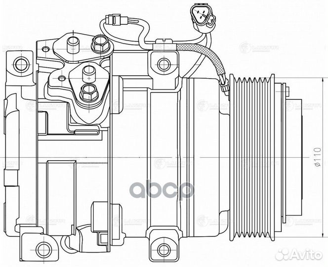 Компрессор кондиц. для а/м Toyota Land Cruiser