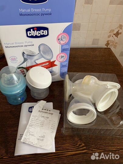 Молокоотсос ручной chicco, бутылочка, сушилка