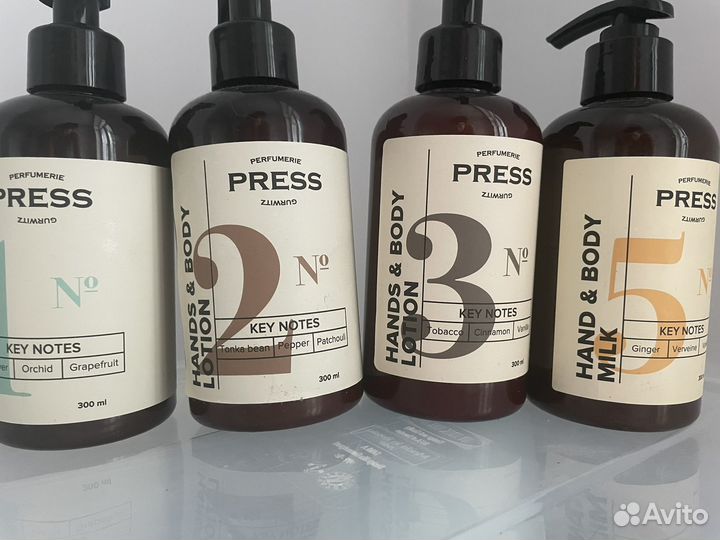 Молочко, лосьон для тела