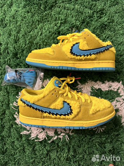 7 размеров Nike SB Dunk Low Grateful Dead Yellow